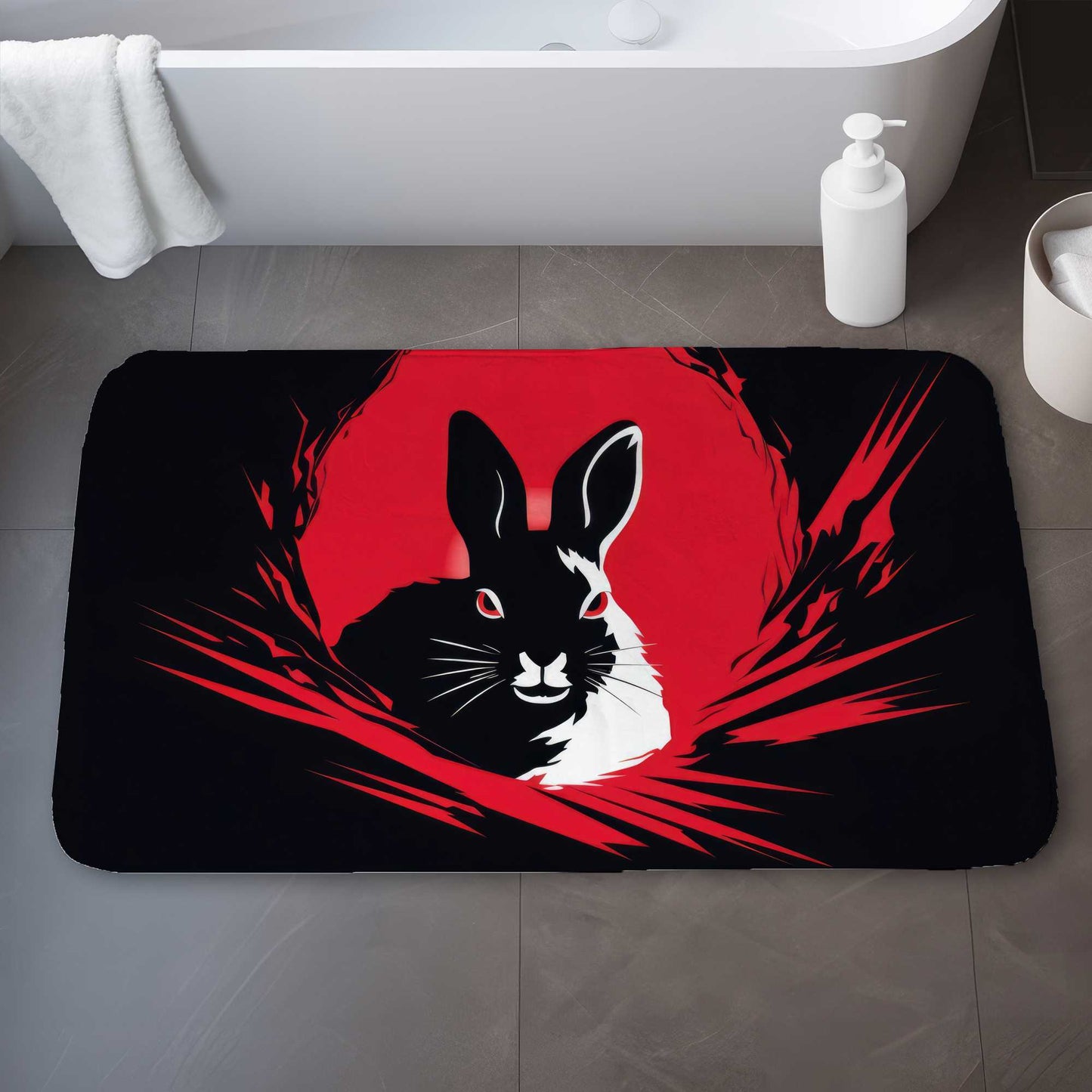 Bad Intentions Black Bath Mat | Stylish Home Decor Essential