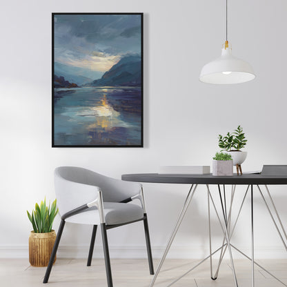 Obscure - Gray Framed Canvas Art for Elegant Home Decor