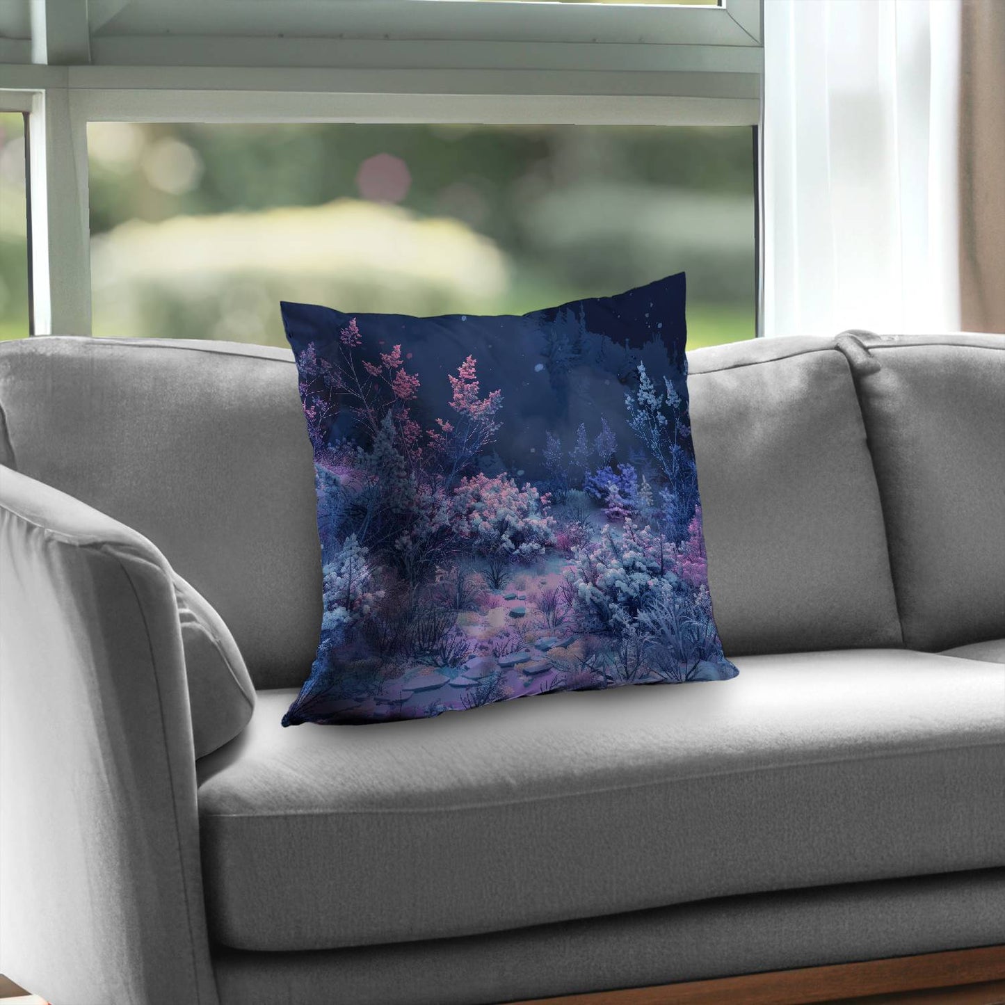 Cold night - Throw pillow - Print on demand