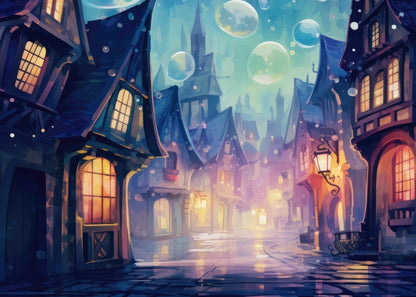 Bubble ville Purple Bath Mat - Cozy Home Decor Accent