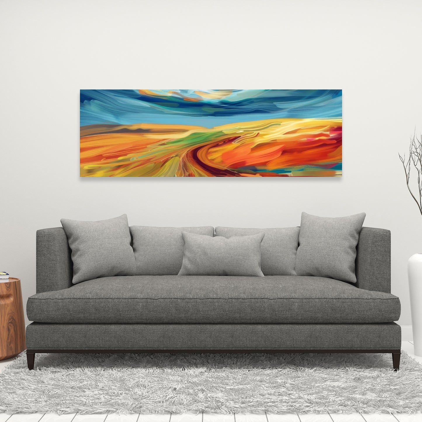 Land flow - 32"x32" Canvas
