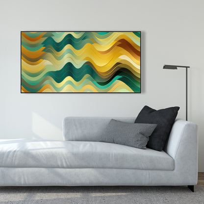 Rich by design - Orange Framed Canvas for Home Decor