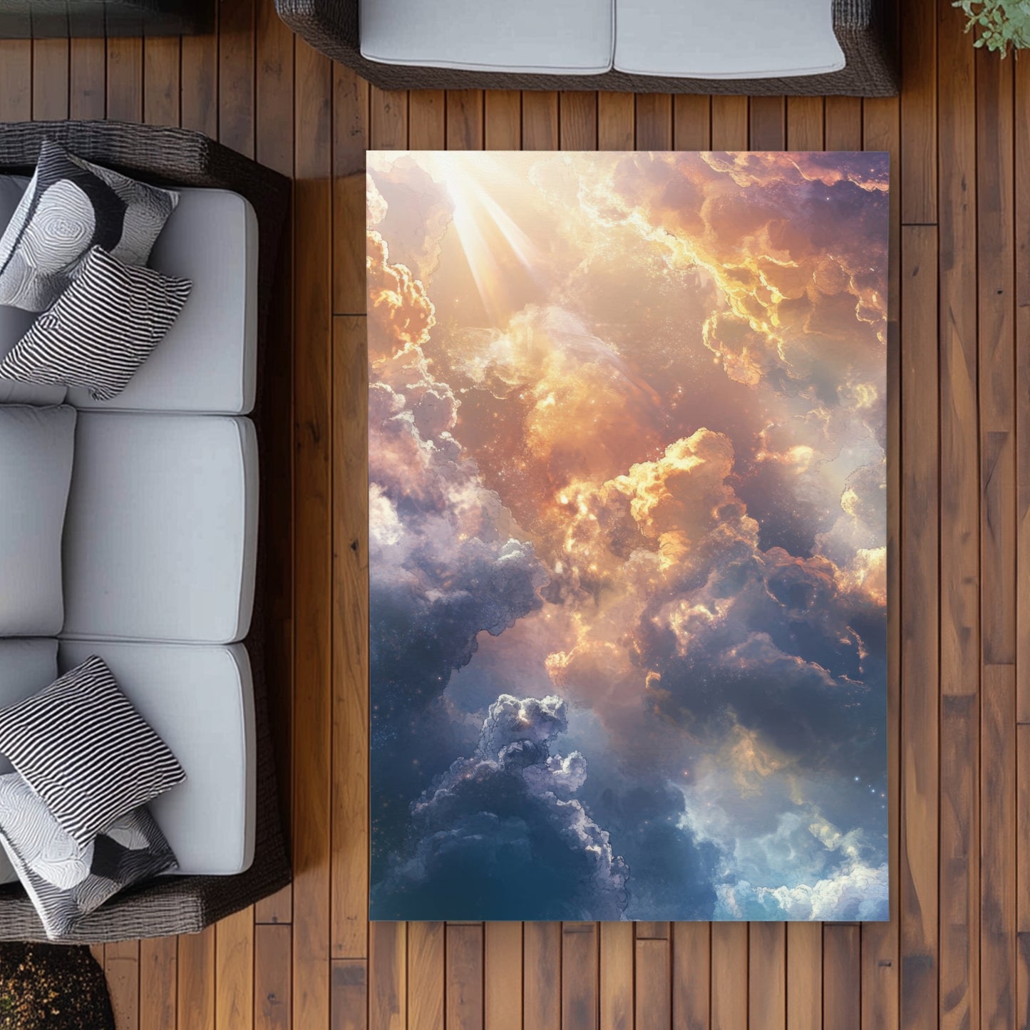 Piercing Light Outdoor Area Rug | Stylish Home Decor Accent