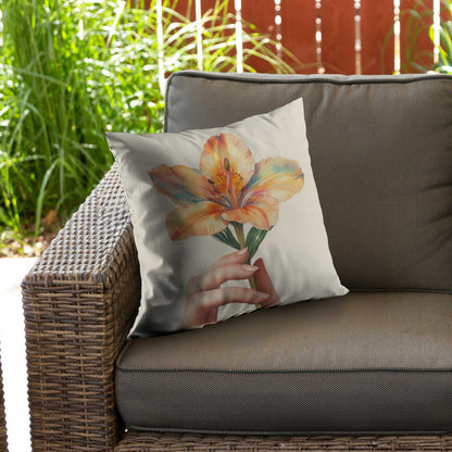 Coussin décoratif Ahold en sergé de polyester - Accessoire de décoration élégant pour la maison