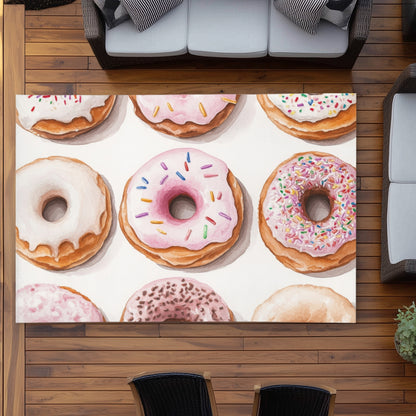 Tapis d'extérieur Donuts | Décoration élégante pour les patios