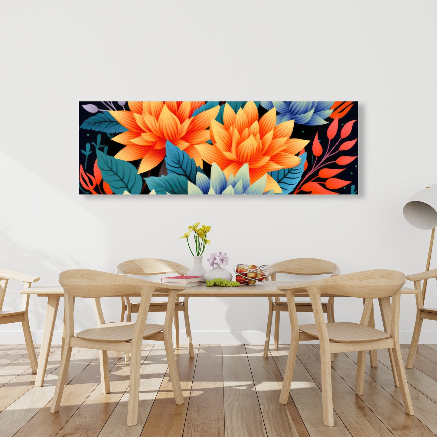 Color bouquet Turquoise Canvas for Stylish Home Decor
