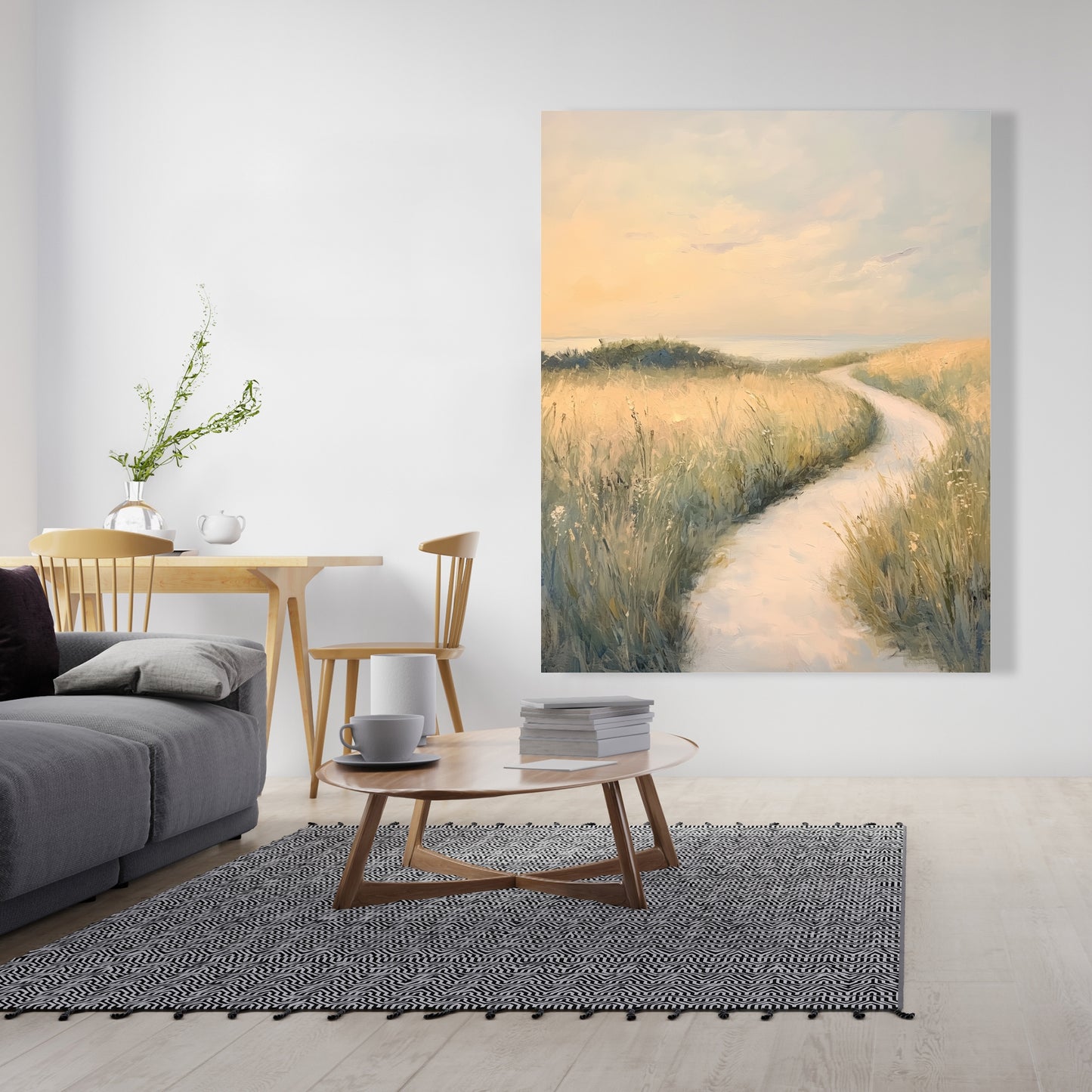 Soft breeze - Green Canvas for Elegant Home Decor | Buy Now