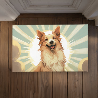 Who's a good boy - Beige Indoor/Outdoor Door Mat