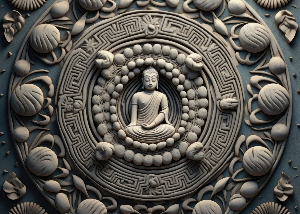 Spiritual Peace White Indoor Outdoor Door Mat | Home Decor