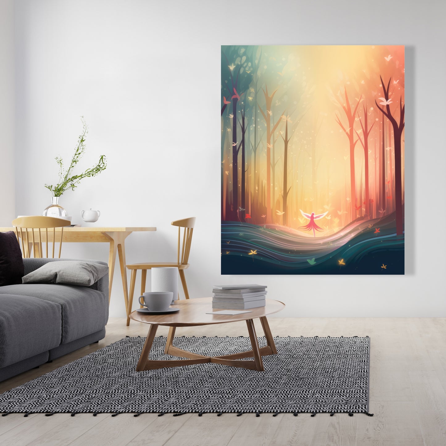 Enchanted Yellow Canvas | Vibrant Home Decor Artwork