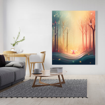 Enchanted Yellow Canvas | Vibrant Home Decor Artwork