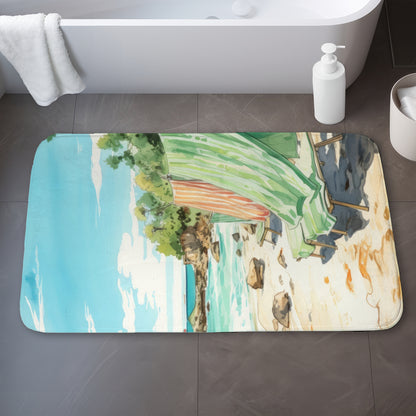 Beach calm - 17"x24" Bath mat