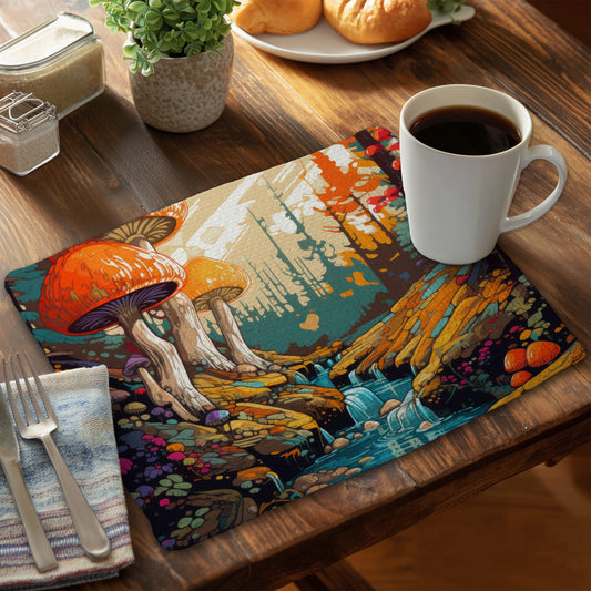 Wisdom Inbound Turquoise Braided Polyester Placemat | Home Decor
