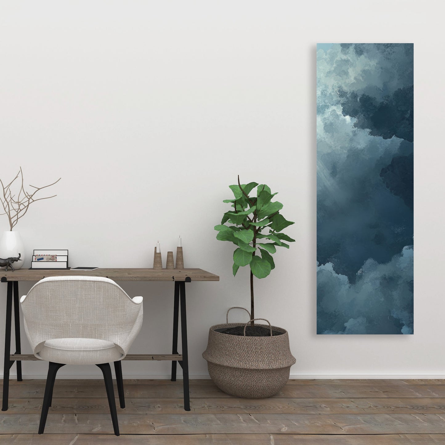 Afterglow - Blue Canvas for Elegant Home Decor | Unique Art