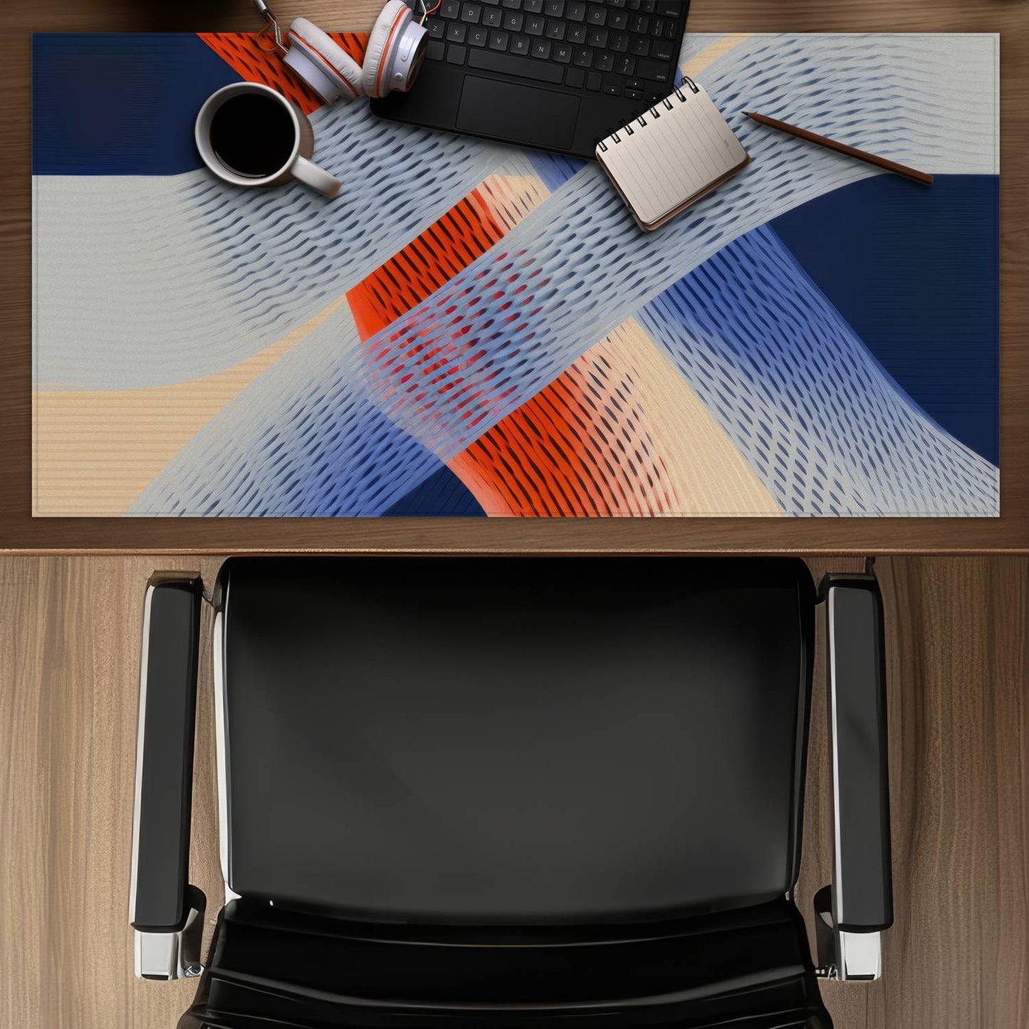 Abstract threading - Desk mat - Print on demand