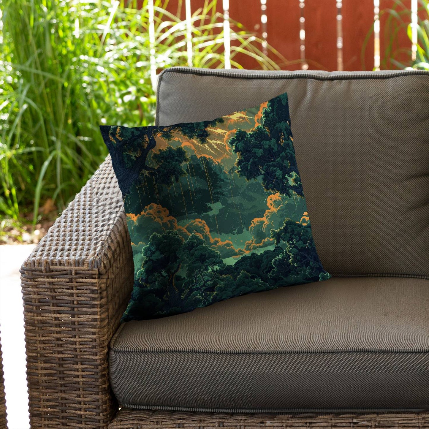 Drops - Throw pillow - Print on demand