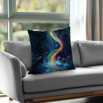 Swirl Poly Twill Throw Pillow - Stylish Home Decor Accent