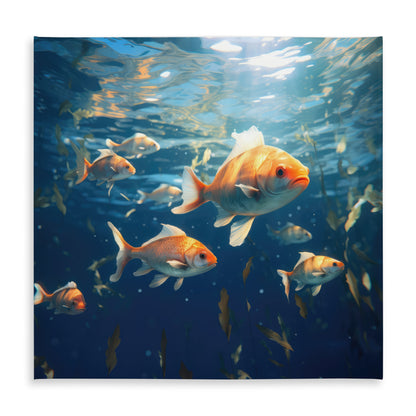 Free flow Blue Indoor Outdoor Tablecloth for Home Decor