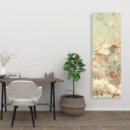 The Nest - Beige Canvas for Elegant Home Decor | Stylish Art
