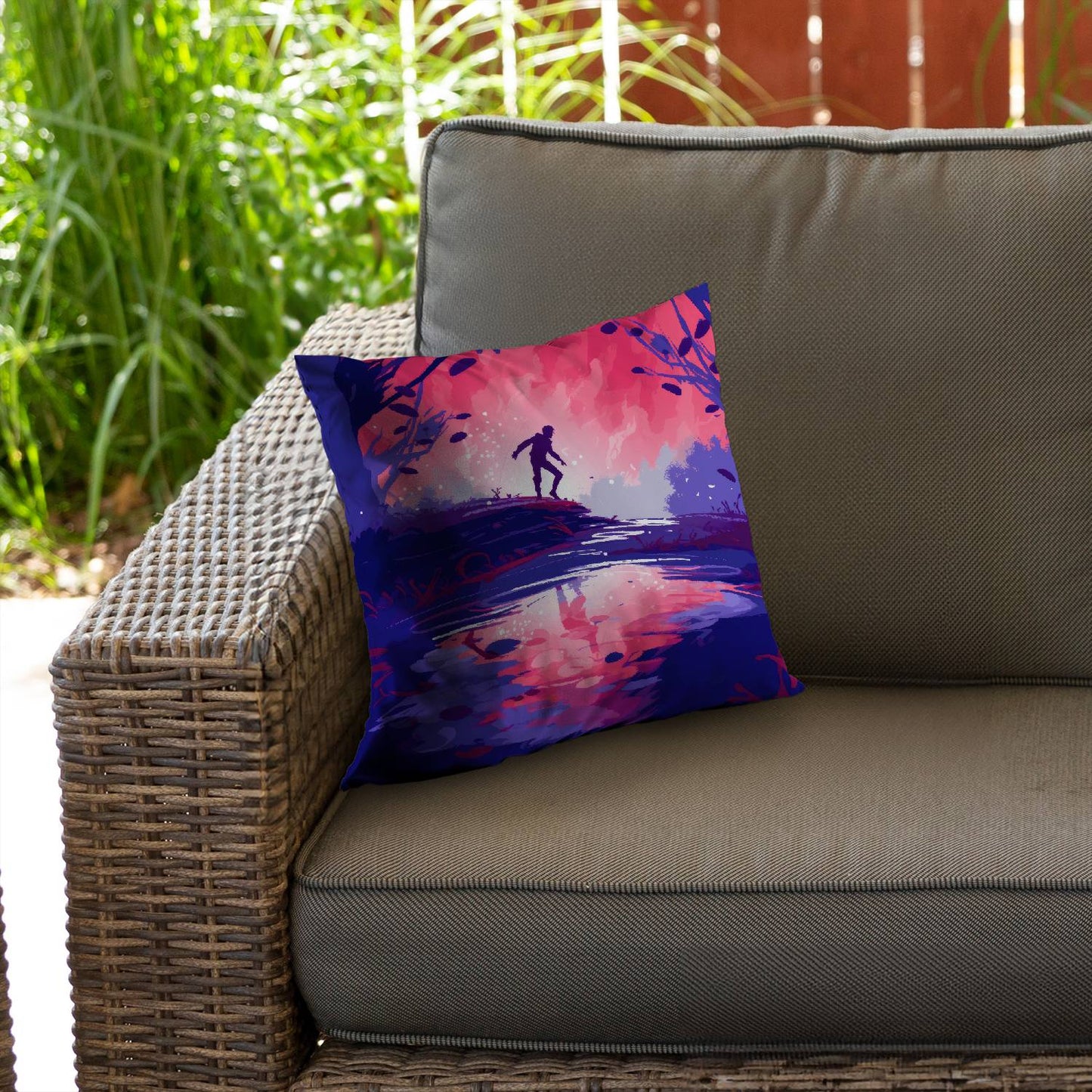 Toxic crossing - Throw pillow - Print on demand