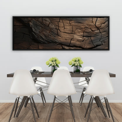 Brown wood - 36"x36" Framed canvas