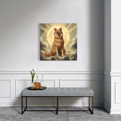 Man's best angel - 32"x32" Canvas