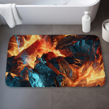 Cursed Visions Yellow Bath Mat | Stylish Home Decor Accent