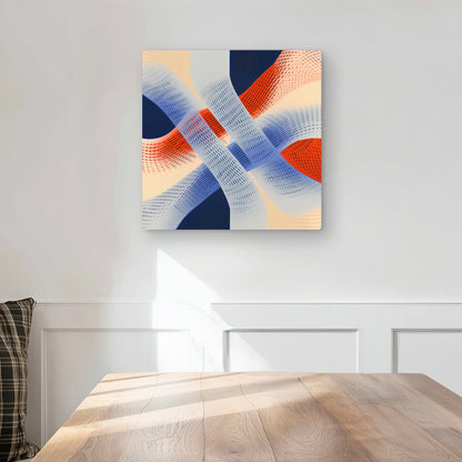 Abstract Threading - Blue Metal Print for Home Decor | Art