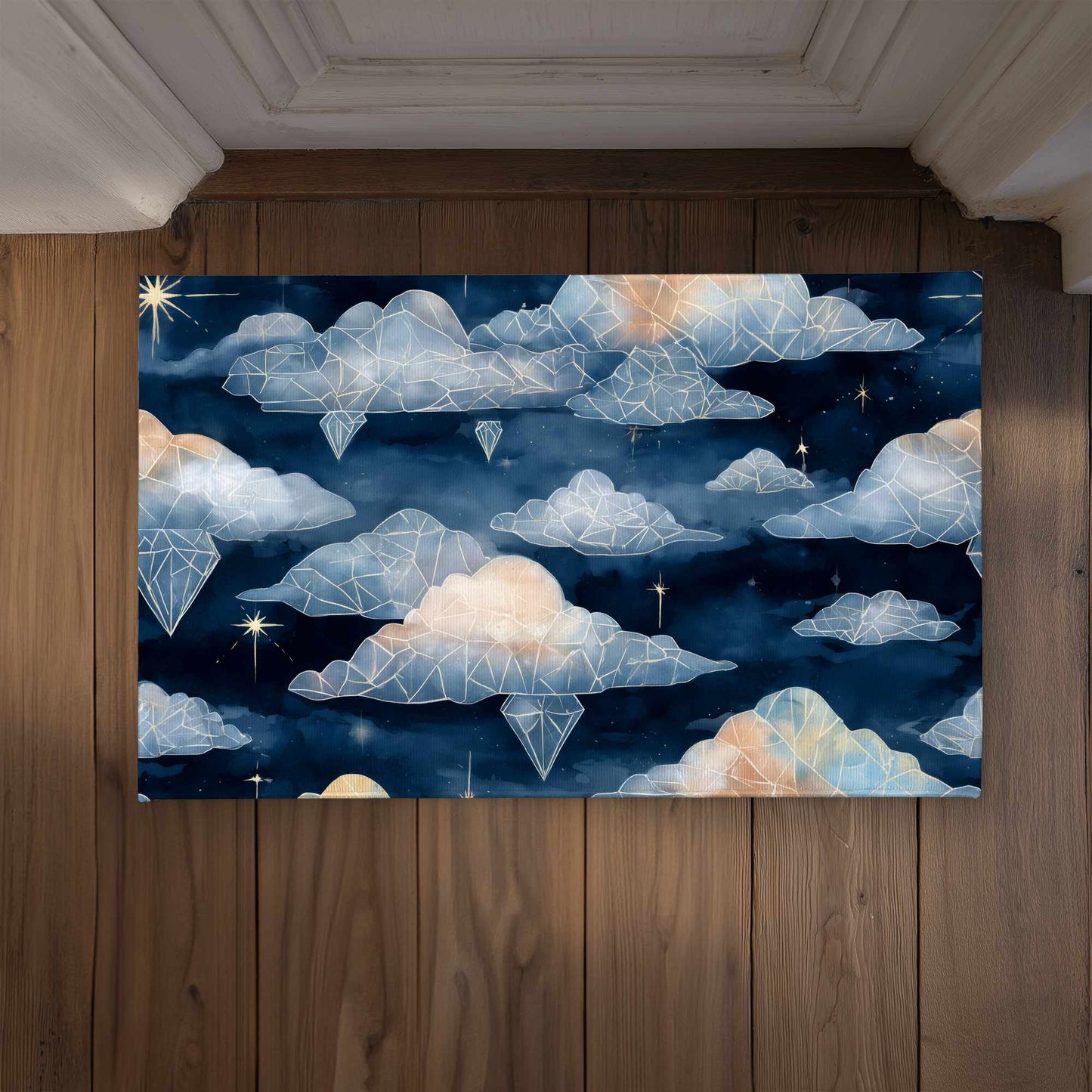 Paillasson Nuages de Cristaux Célestes | Décoration Intérieure Extérieure