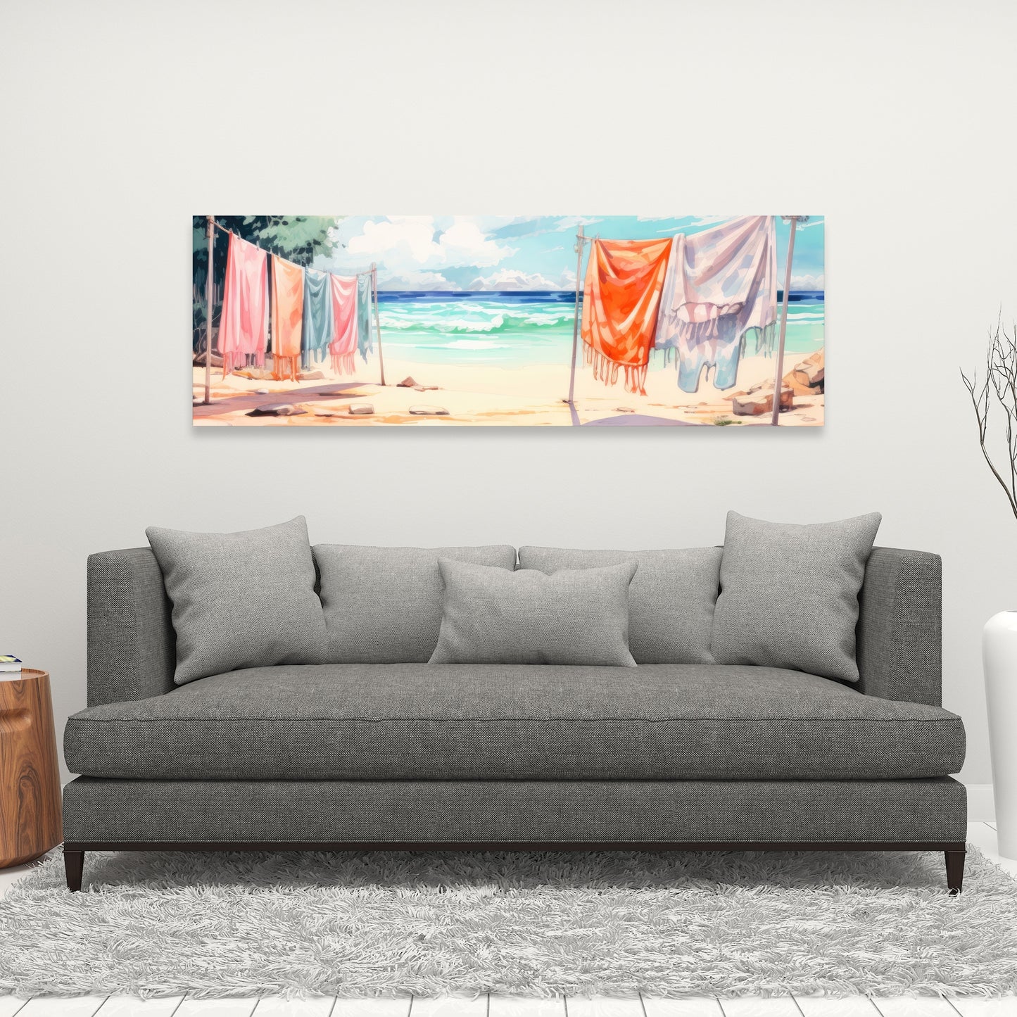 Sunny side Orange Canvas | Bright Home Decor Accent