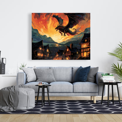 Hope for Mercy - Orange Canvas Home Decor | Vibrant Art Piece