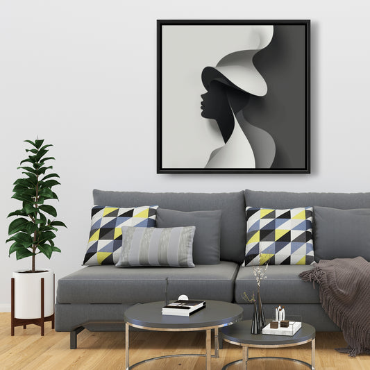 Duality - 36"x36" Framed canvas