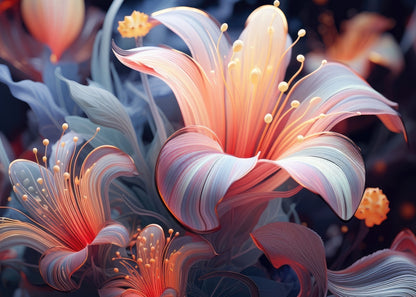 Astral Bloom Red Indoor Outdoor Door Mat - Decor Essentials