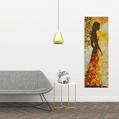 Peaceful Sun - Orange Canvas Art | Modern Style