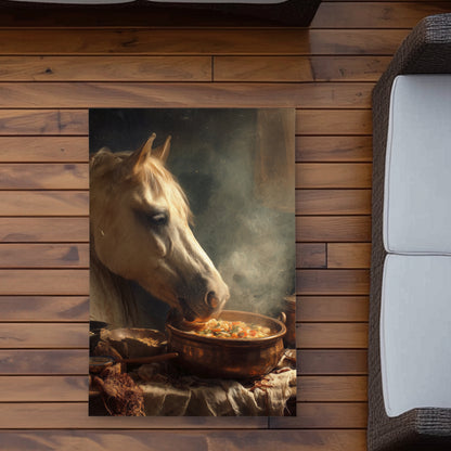 Tapis d'extérieur Cheval sur Soupe | Décoration intérieure élégante