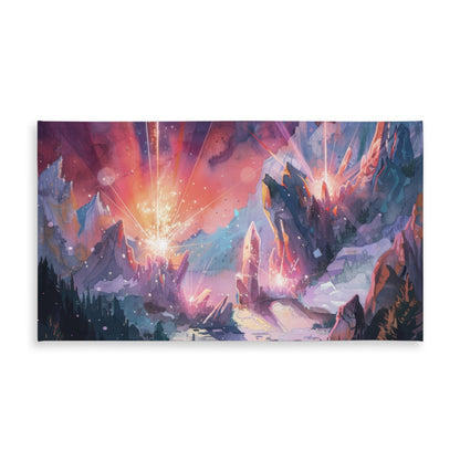 Beaming Signal Purple Tablecloth for Indoor Outdoor Decor