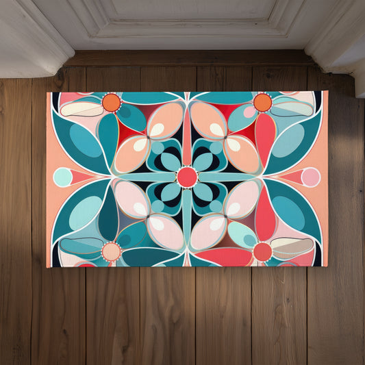 Sweet Curves Pink Indoor Outdoor Door Mat | Home Decor