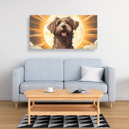 Pupper - Orange Canvas Art for Stylish Home Decor