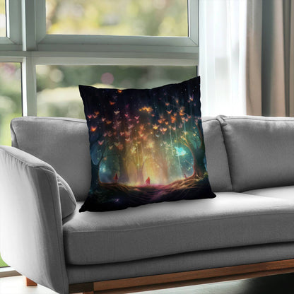 A dream come true - Orange poly twill throw pillow insert