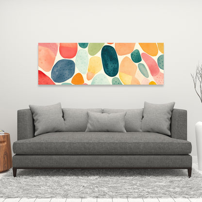 Seedy Shapes - Blue Canvas for Stylish Home Decor