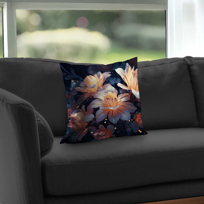 Pixie flowers Poly Twill Throw Pillow | Home Decor Accent