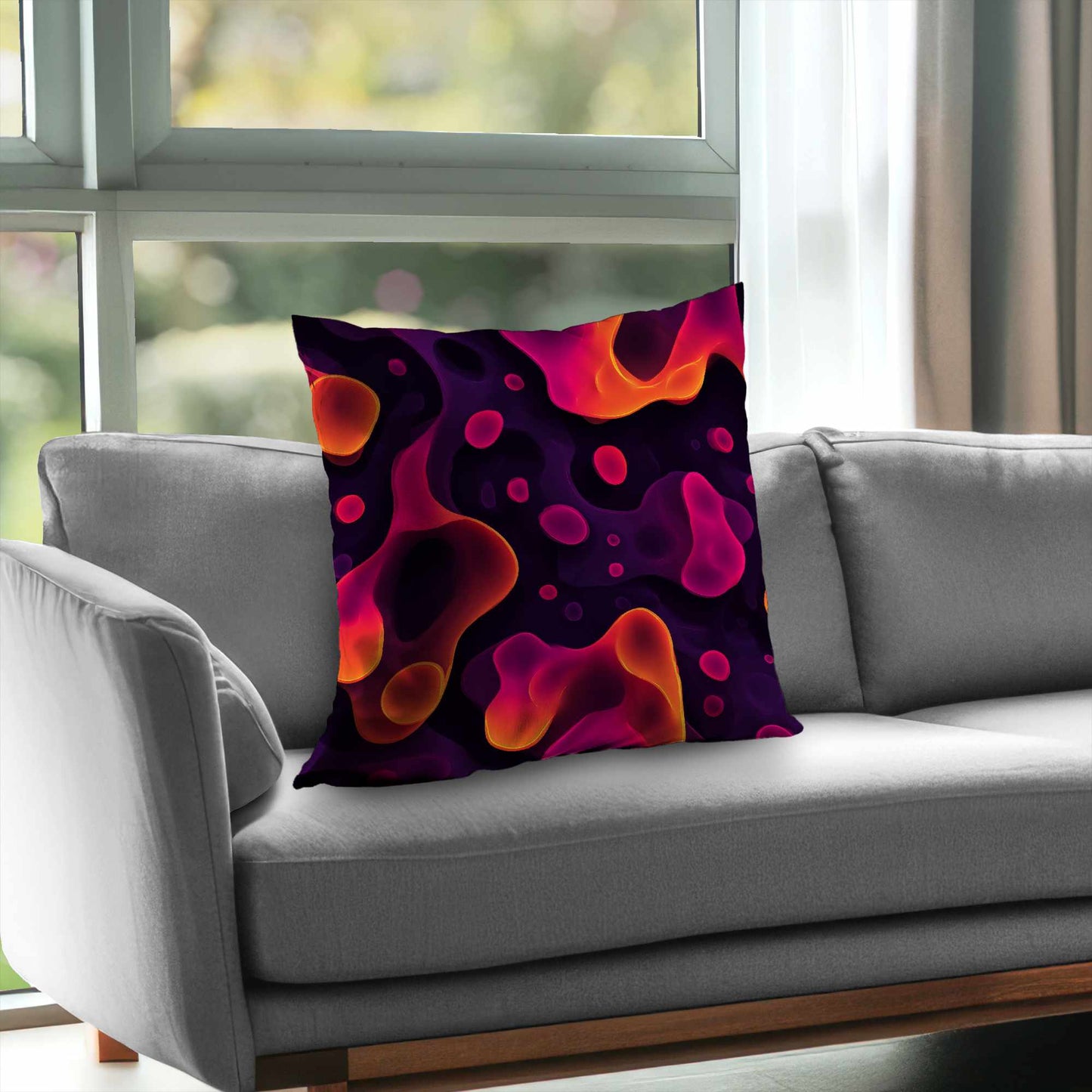 Luminous Flow Veins Throw Pillow - Stylish Home Decor Accent