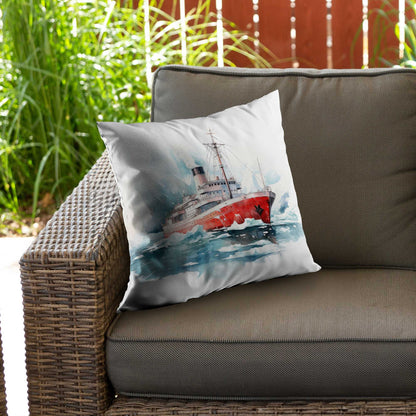 Coussin décoratif Icebreaker en sergé de polyester - Accessoire de décoration confortable pour la maison