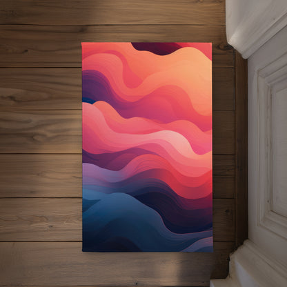 Ethereal Smoke Blue Indoor Outdoor Door Mat | Home Decor