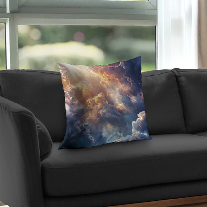 Piercing Light Poly Twill Throw Pillow - Home Decor Accent