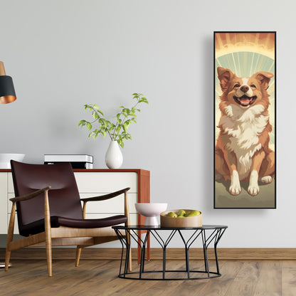 Pats and smiles - 36"x36" Framed canvas