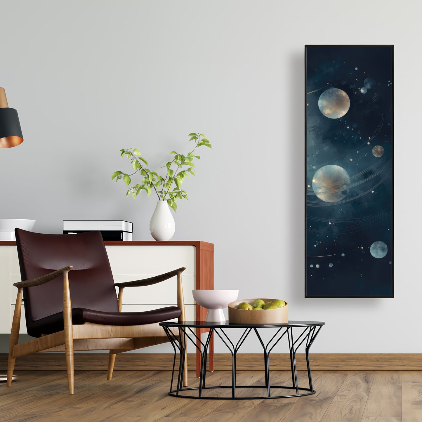 Deep Exploration - Gray Framed Canvas for Home Decor