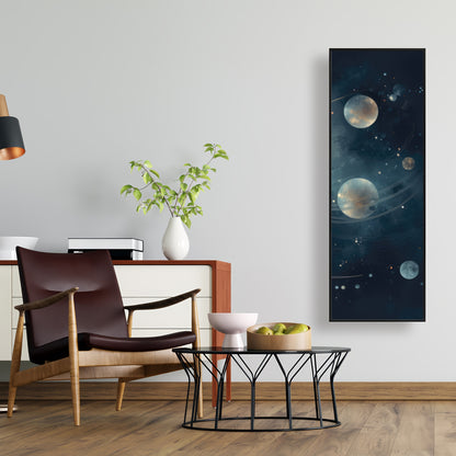 Deep Exploration - Gray Framed Canvas for Home Decor