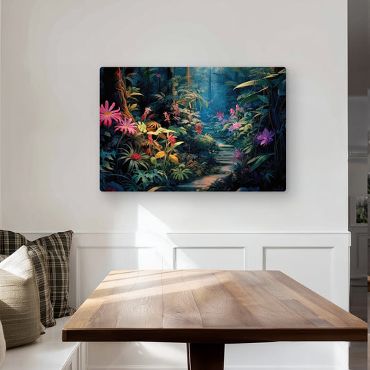 Against all odds - Green Metal Print for Home Decor