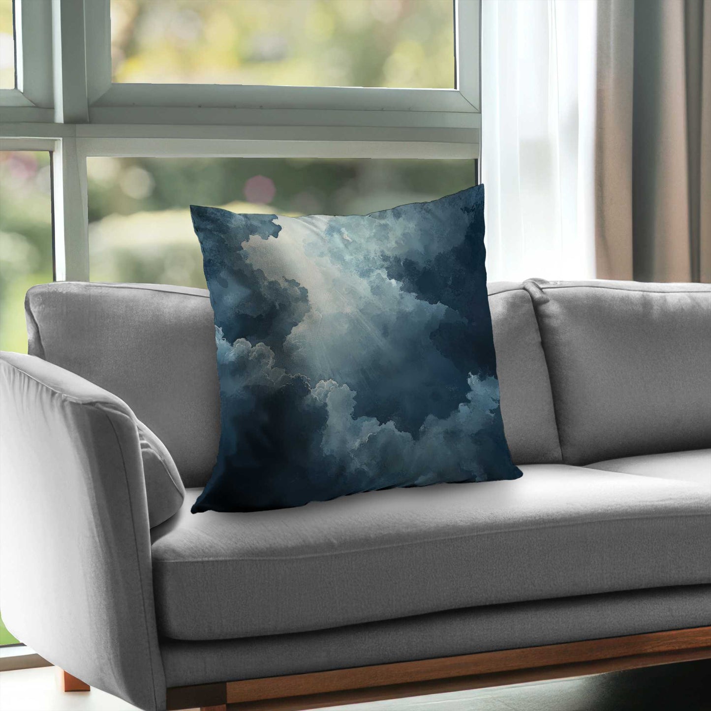 Afterglow Blue Poly Twill Throw Pillow Insert | Home Decor
